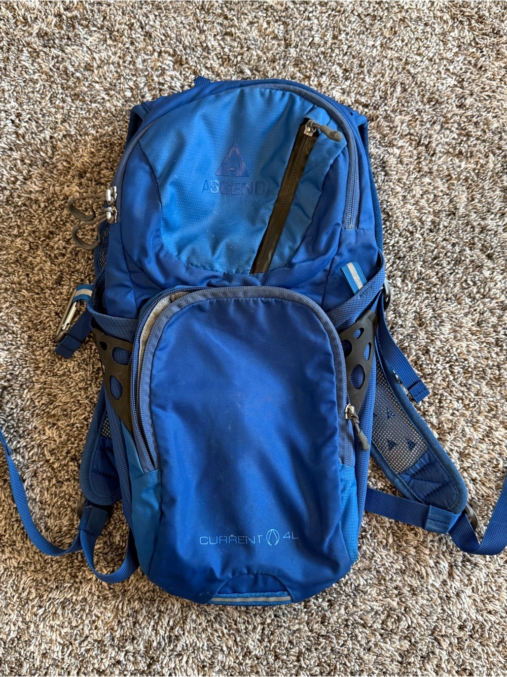Ascend Hydration Pack Back 4L Pack Padded 2.0 Shape-Lock True Blue 2018